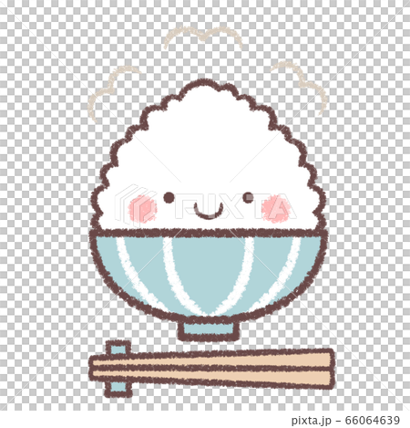 Rice And Chopstick Face Stock Illustration