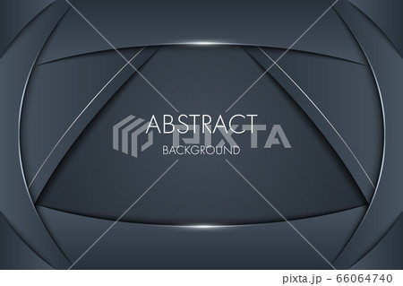Abstract dark grey background with shiny silver edge. Abstract dark grey background with shiny silver edge. 66064740