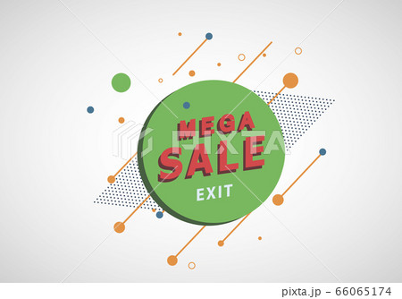 Sale banner template design. Big sale special offer. Vector illustration 66065174