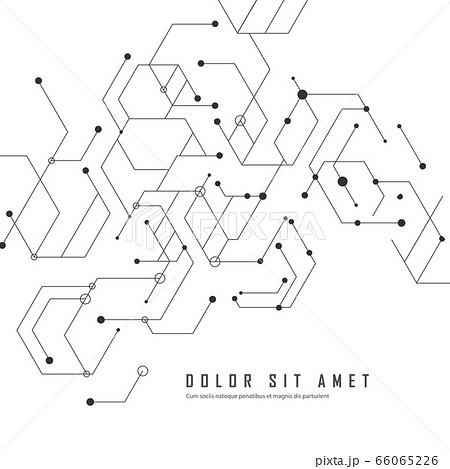 Vector connect lines and dots. Banner template for technology. Vector connect lines and dots. Banner template for technology. 66065226