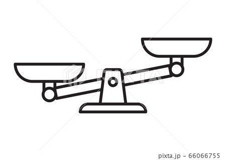 Scales icon. Libra isolated on white background. Scales icon. Libra isolated on white background. 66066755