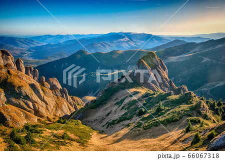 Landscape in the Romanian Carpathian Mountains, 66067318