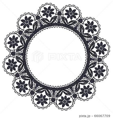 Round openwork lace border. 66067709