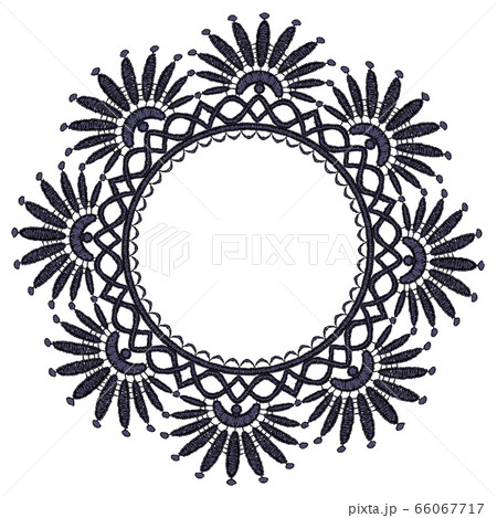 Round openwork lace border. 66067717