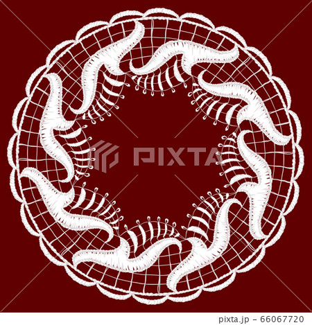 Round openwork lace border. 66067720
