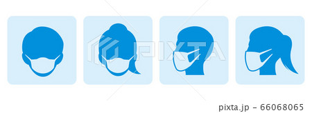 Novel coronavirus, people in medical face mask 66068065