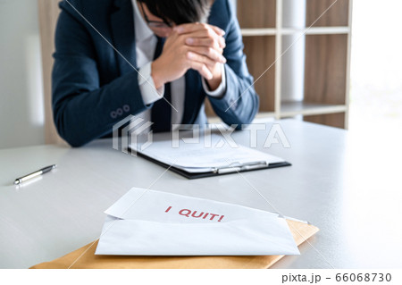 Feeling sick and tired, businessman frustrated and 66068730