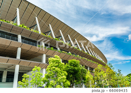 東京の都市風景 新国立競技場 66069435