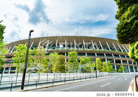 東京の都市風景 新国立競技場 66069443