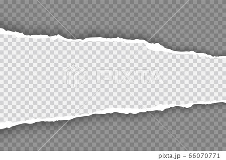 Torn paper with ripped edges realistic vector illustration 66070771