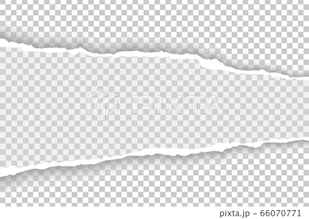Torn paper with ripped edges realistic vector illustration 66070771