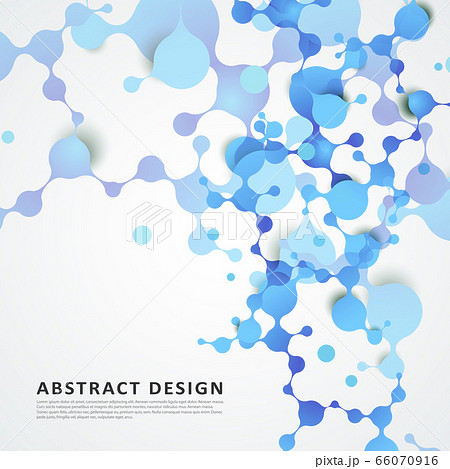 Science connection structure with molecules on simple modern white background. Vector illustration Science connection structure with molecules on simple modern white background. Vector illustration 66070916