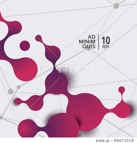 Abstract molecules and communication technology with connected circles with space for your text. Vector illustration Abstract molecules and communication technology with connected circles with space for your text. Vector illustration 66071018