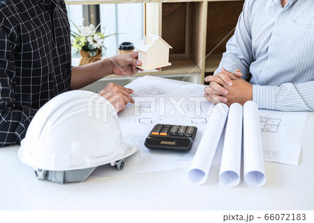 Team of engineering or architect meeting and 66072183