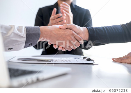 Successful job interview, Image of Boss employer Successful job interview, Image of Boss employer 66072238