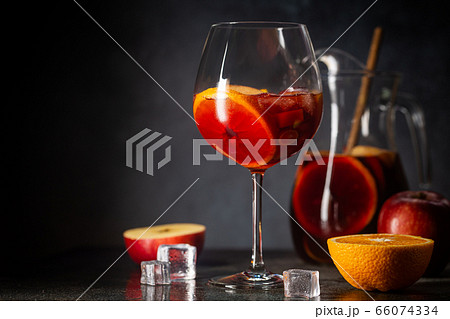 Refreshing sangria or punch 66074334