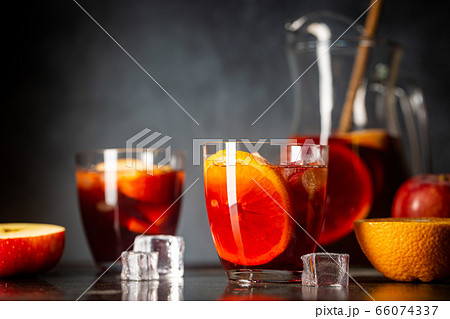 Refreshing sangria or punch 66074337
