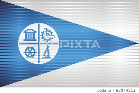 Shiny Grunge flag of the City of Minneapolis 66074512