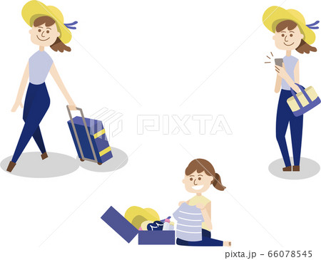 旅行に行く女性シリーズ 66078545