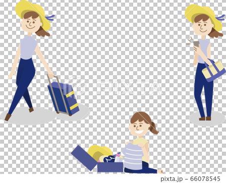 旅行に行く女性シリーズ 66078545