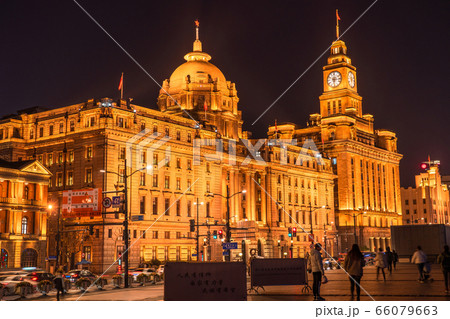 《上海》上海租界の洋館・外灘の夜景 66079663