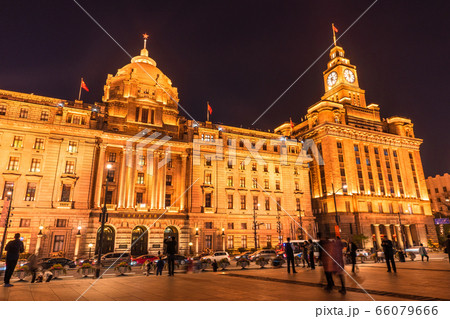 《上海》上海租界の洋館・外灘の夜景 66079666