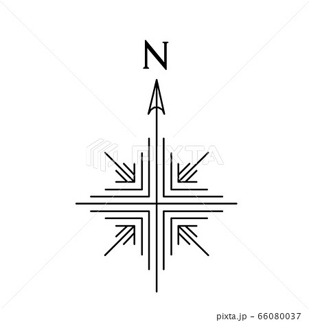 Map Symbol North Symbol Magnetic North Stock Illustration