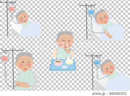 点滴 イラスト セットのイラスト素材