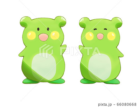 笑うカエルのイラスト素材