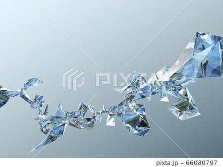 ベクターイラストデザイン　ダイヤモンドオブジェクトイメージのバックグラウンド　三角　きらめき 66080797