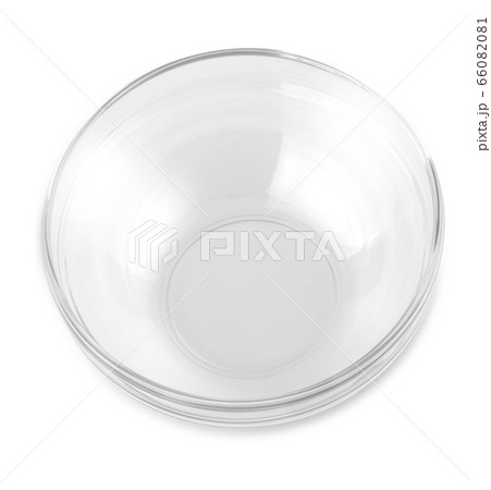 Empty bowl glass isolated on the white background. Empty bowl glass isolated on the white background. 66082081