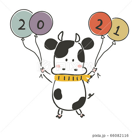 風船　牛　2021 66082116