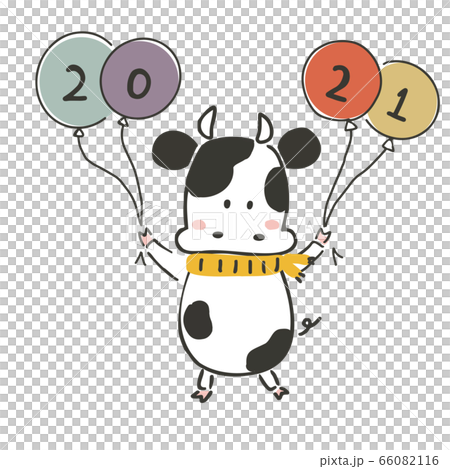 風船　牛　2021 66082116