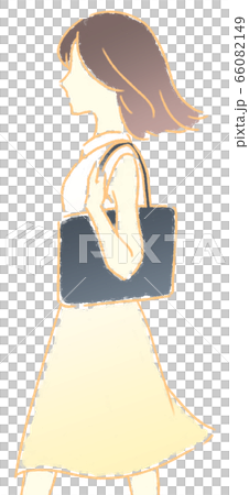 Walking woman (yellow) Walking woman (yellow) 66082149