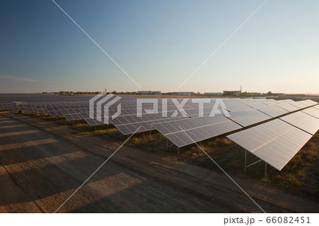Solar panels. Alternative power supplies. View from above. Solar panels. Alternative power supplies. View from above. 66082451