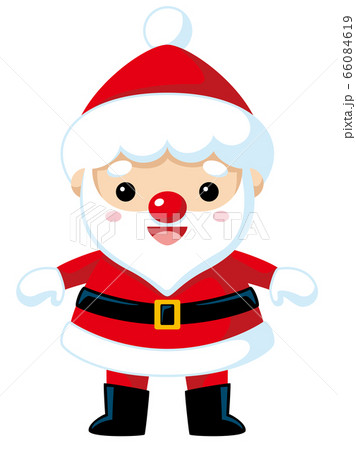 赤服サンタアイコン ノーマル のイラスト素材