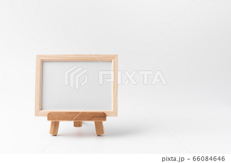 wood photo frame isolated on white background 66084646