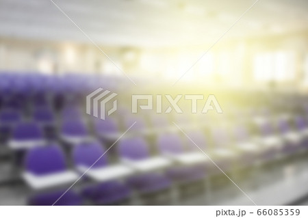 Blur image, the chair in the hall without people Blur image, the chair in the hall without people 66085359