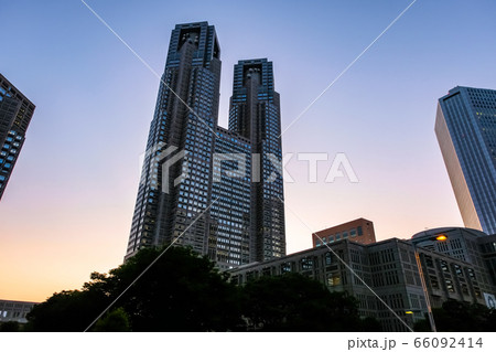 東京都庁 夕方 東京都庁 夕方 66092414