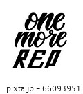 One More Rep. Workout and Fitness Gym Design Element Concept. sport Custom Vector Sign typography. 66093951