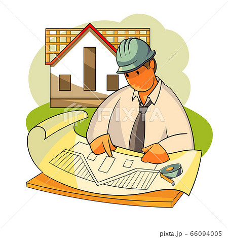 A construction engineer is considering a house project. Roofing of roofs 66094005