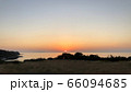 海に沈む夕日 長崎県南島原市口之津町早崎地区 66094685