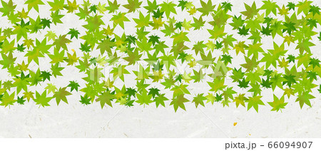 背景 和柄 紅葉 和紙 夏 緑 壁紙 テクスチャー Autumn Leaves Material のイラスト素材
