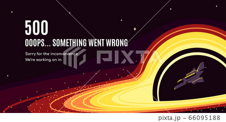 Error 500 page design, flat style vector 66095188