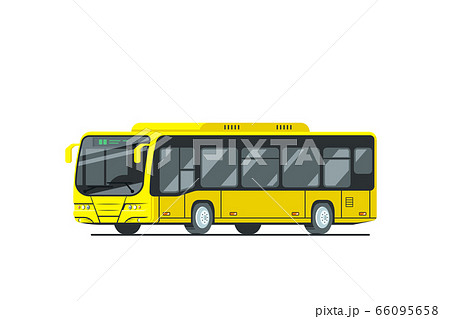City bus image isolated on white background. City bus image isolated on white background. 66095658