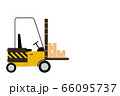 Forklift Truck isolated on white background with 66095737