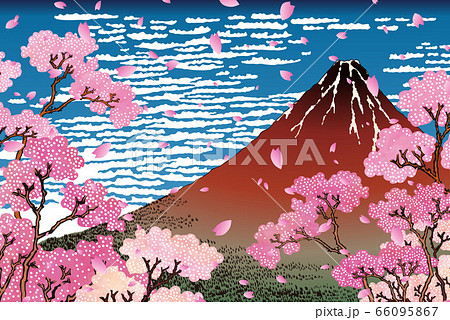 凱風快晴　桜＆花びらバージョン 66095867
