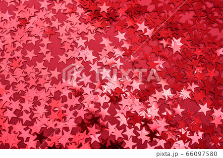 Star sprinkles on red. Star sprinkles on red. 66097580