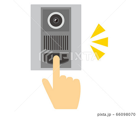 呼び鈴のイラスト インターホン のイラスト素材