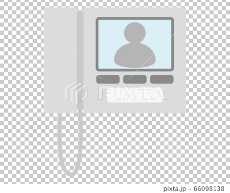 呼び鈴のイラスト インターホンのモニターのイラスト素材
